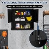 Metal Wall Cabinet with Lock and Adjustable Shelves, Space Saving Tool Cabinet Hanging Cabinet for Garage, Office, Kitchen, 30x80x77cm - 4 of 4