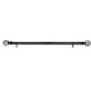 Linen Avenue Grey Marble Single and Double Window Curtain Rod Set - 4 of 4