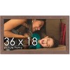 PosterPalooza | Panoramic Shabby Chic Brown Picture Frame - UV Acrylic, Foam Board Backing, Hanging Hardware - 2 of 4