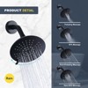 WOWOW Single-Handle 5-Spary Settings Round Shower Faucet with Tub Spout (Valve Included) - 4 of 4