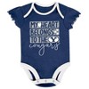 NCAA BYU Cougars Infant Girls' 3pk Bodysuit Set - 2 of 4