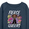Women's - LOL Surprise! - Fierce Queens Lightweight French Terry Wide Neck Long Sleeve Shirt - 2 of 4