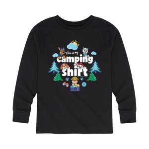 Boys' - Paw Patrol - This Is My Camping Shirt Long Sleeve Graphic T-Shirt - 1 of 4