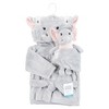 Hudson Baby Unisex Baby Plush Bathrobe and Toy Set, Dreamy Elephant Girl, One Size - 2 of 4