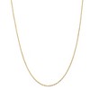 Black Bow Jewelry 1.1mm, 14k Yellow Gold, D/C Singapore Chain Necklace - 3 of 4