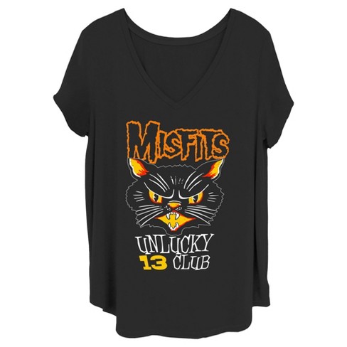 Women's Misfits Unlucky 13 Club Cat T-Shirt - image 1 of 4