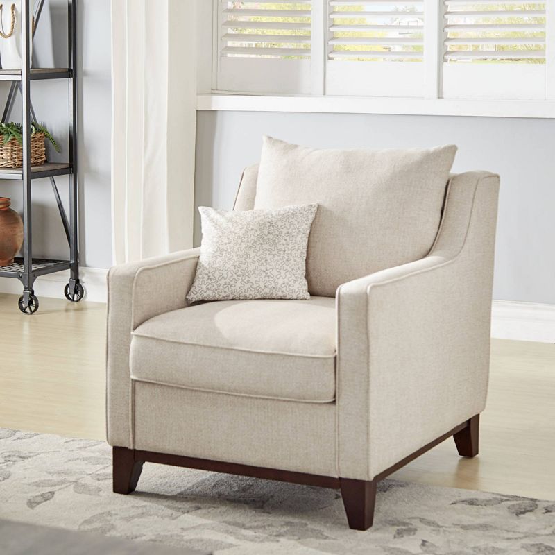 Madge Tweed Accent Chair Oatmeal - Inspire Q, 3 of 8