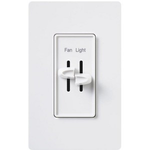 Lutron Skylark 1.5 amps Single Pole Slide Fan Control White - Case of 1 - 1 each - 1 of 1