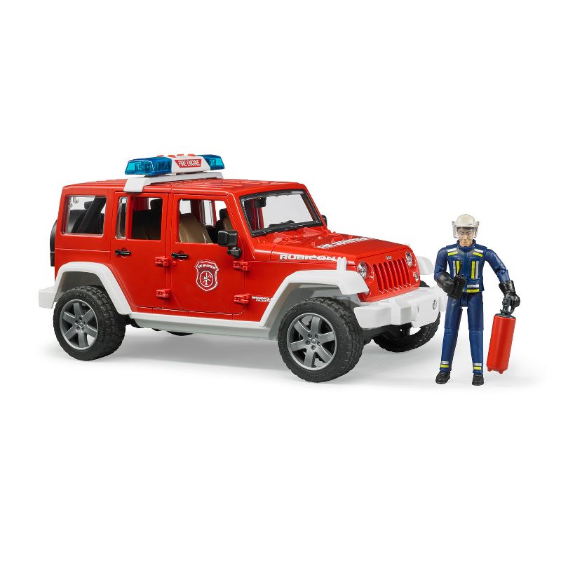 Bruder Jeep Rubicon Fire Vehicle with Fireman Figure, 5 of 9