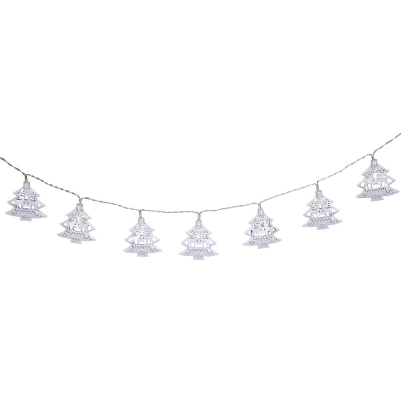 Northlight 10 B/O LED Warm White Christmas Tree with Deer Lights - 3' Clear Wire, 2 of 4