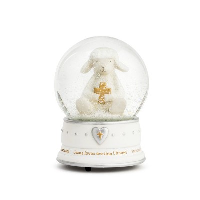 DEMDACO Jesus Loves Me Musical Water Globe White