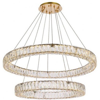 Elegant Lighting Monroe 2 - Light Chandelier in  Gold