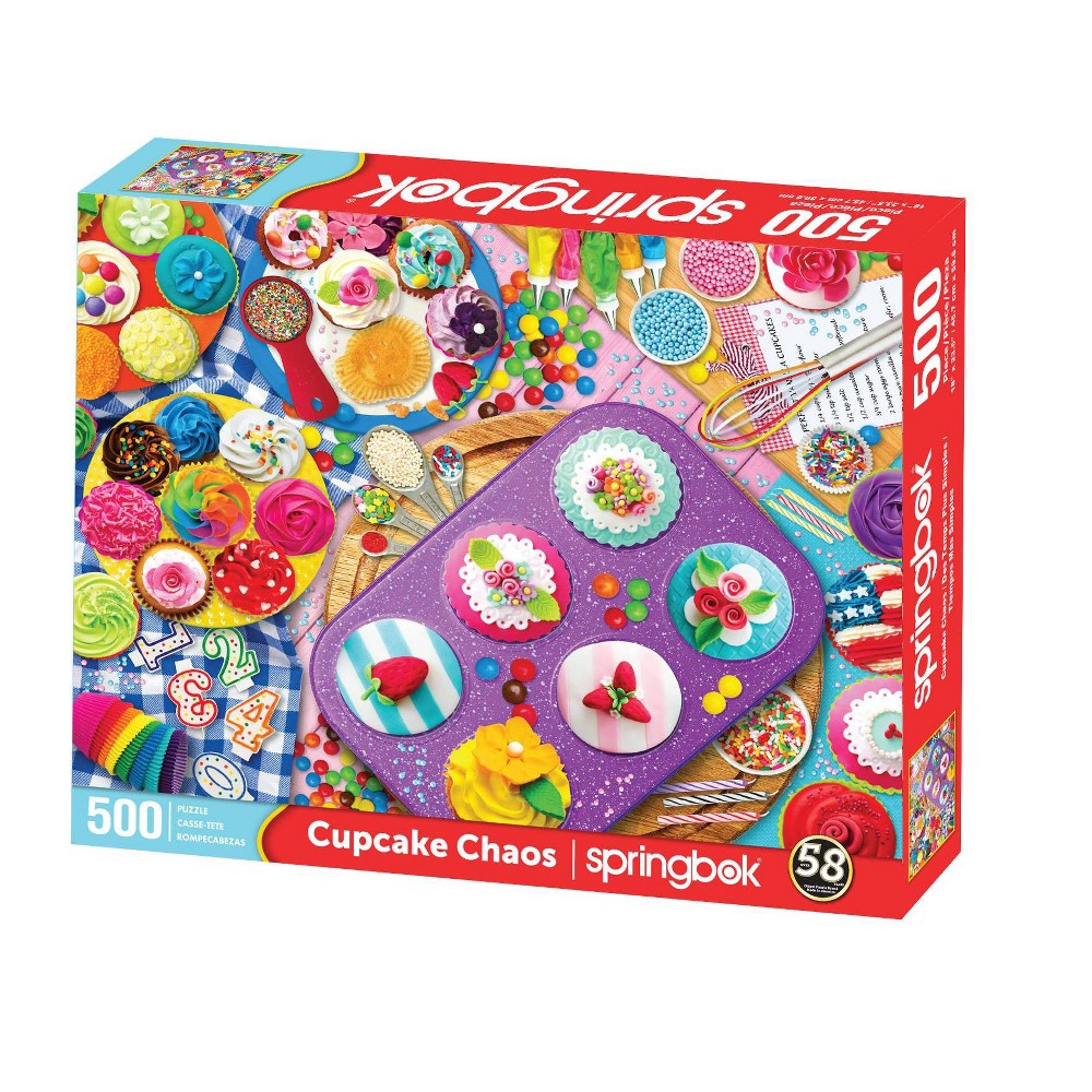 Photos - Jigsaw Puzzle / Mosaic Springbok Cupcake Chaos Jigsaw Puzzle - 500pc 