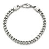 Black Bow Jewelry Men's Stainless Steel Franco Chain 9 Inch Bracelet - image 3 of 4