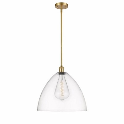 Bristol Glass - 1 Light Pendant In Industrial Style-16.75 Inches Tall and 16 Inches Wide