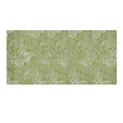 Unique Bargains Blackout Curtains Short Window Curtains Cotton and Linen 55.12"L x 18.11"W Green
