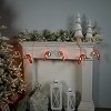 Candy Cane Ekkolight Acrylic Garland 68"L – Plug-In Christmas Infinity Glow Decor by Melrose - 4 of 4