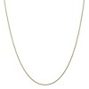 Black Bow Jewelry 1mm 10k Yellow Gold Solid Diamond Cut Wheat Chain Necklace - 3 of 4