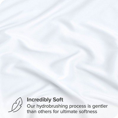 White Twin XL Ultra-Soft Microfiber Deep Pocket Fitted Sheet