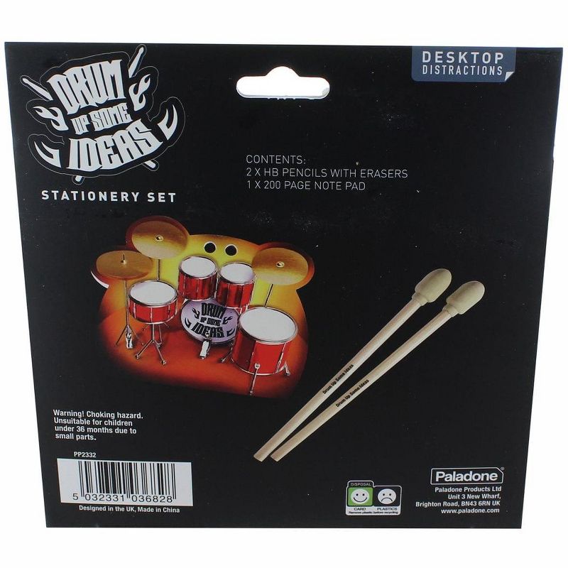 Paladone Products Ltd. Drum Up Some Ideas Stationery Set, 2 of 4