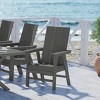 WestinTrends Outdoor Patio Modern Adirondack Dining Chair Weather Resistant - 2 of 4