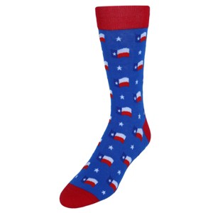 CTM Men's Texas State Flag Novelty Dress Socks (1 Pair) - 1 of 3