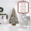 Casafield Christmas Tree Collar, Woven Hyacinth Farmhouse Tree Base Cover with Cord Cut Out - 2 of 4