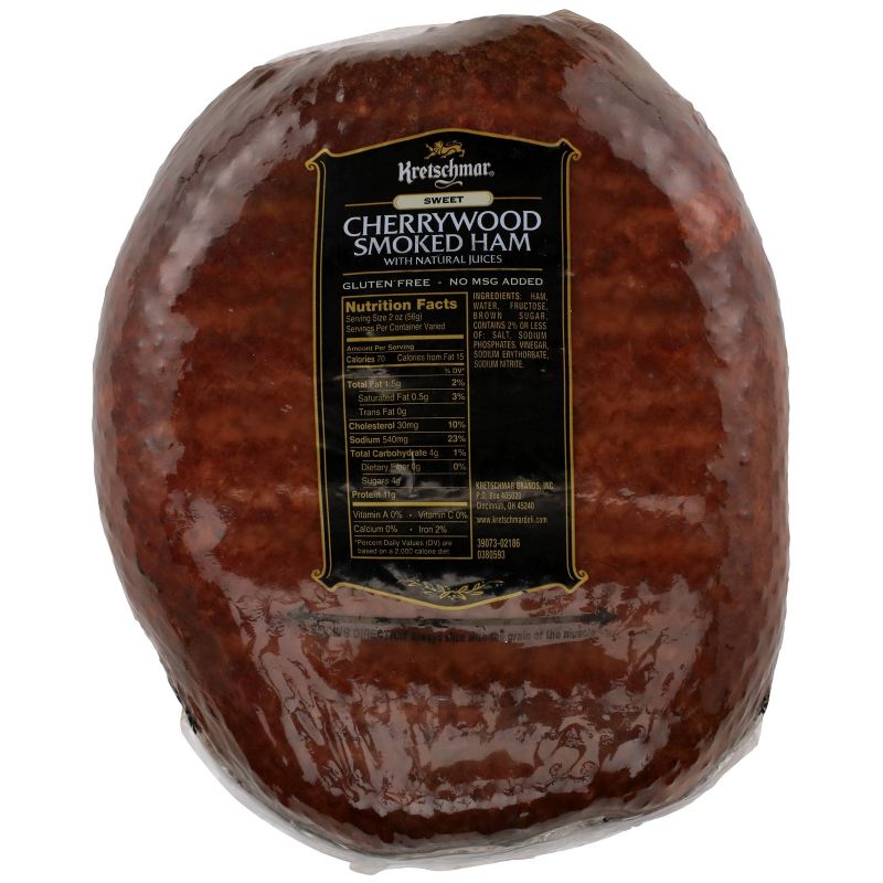 Kretschmar Sweet Cherrywood Smoked Ham - priced per lb, 5 of 6