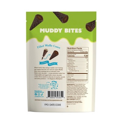 MUDDY BITES Dubai Chocolate Waffle Cone Snacks - 4.25oz
