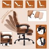 Ergonomic Office Chair, Big and Tall Home Office Chair, Pu Leather Computer Desk Chairs, Office Chair with High Back, Rolling Swivel Task Chair - 4 of 4