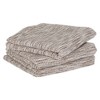 Design Imports Leather Brown/Off-White Tonal Recycled Cotton Waffle Dishtowel Set/3 - 2 of 4