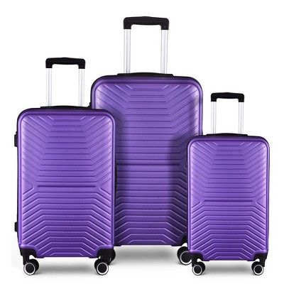 3-Piece Set Luggage, Hard Sided Luggage with Spinner Wheels Suitcase Set with Lock 20in/24in/28in Luggage Sets for Travel