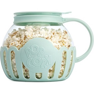 Patented Micro-Pop Microwave Popcorn Popper, Temperature-Safe Glass with 3-in-1 Lid, BPA-Free (Red) - 1 of 4