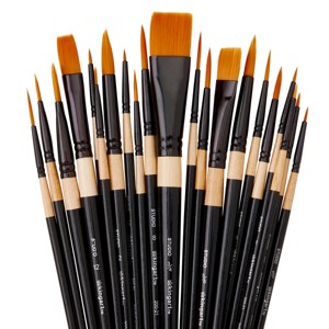 KINGART Brush Set Mixed Media 21 pc - 1 of 4