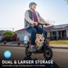 Mastgoal 550W Electric Scooter with Seat for Adults, 12 inch Commuter Electric Scooter for Dogs with Front & Back Basket- up to 20 Miles 18.6MPH - 2 of 4