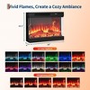 Fireplace TV Stand with 3-Sided Glass & Adjustable Flame, Electric Fireplace Modern Entertainment Center Console Table Cabniet,for TVs up to 65 - 4 of 4