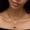 EVRY JEWELS WATERPROOF Gold or Silver Plated Shelly Necklace - 3 of 3