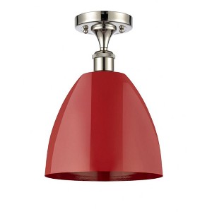 Plymouth Dome - 1 Light Semi-Flush Mount In Industrial Style-12.88 Inches Tall and 9 Inches Wide - 1 of 1