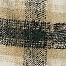 black/khaki plaid
