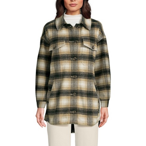 Lands' End Women's Menswear Shirt Jacket - image 1 of 4