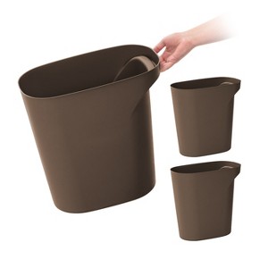 IRIS USA 6 Gallon / 24 Quart Plastic Wastebasket Garbage Trash Cans with Handles for Home Office Kitchen Bedroom Bathroom - 1 of 4