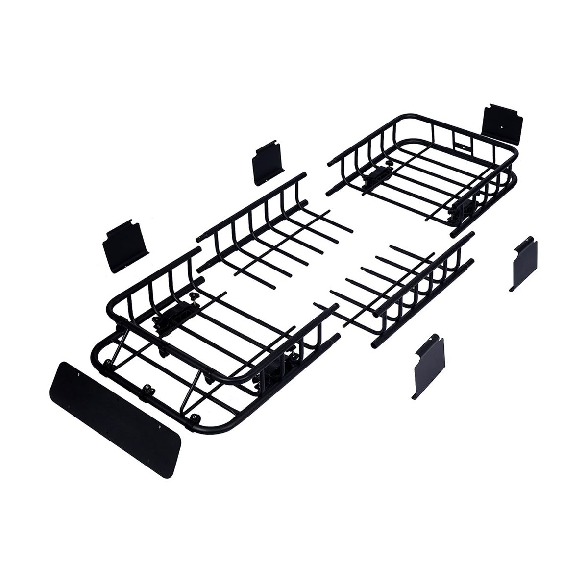 Universal Roof Rack Cargo Carrier Basket Rooftop Luggage Holder Carrier Basket For Camping Traveling - thumbnail 2