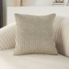 Mina Victory Luminescence Beaded Horiz Stripes 20" x 20" Gold Indoor Throw Pillow - 4 of 4