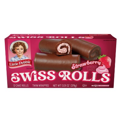Little Debbie Strawberry Swiss Rolls - 13.31oz