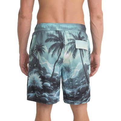 Boards Men's 8" Palm Landia Sea Green Swim Suit | Small — фото 5