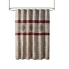 PAGED Jacquard Embroidery Shower Curtain, 72x72" Color-Blocked Medallion Design Shower Curtain, Polyoni Fabric Curtain for Bathroom - 4 of 4