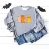Four Ghosts Checkered Quilted Printed -  Womens Sweatshirt - 2 of 3
