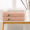 Unique Bargains 100% Cotton Highly Absorbent Quick Dry Bath Towels 2 Pack - 3 of 4
