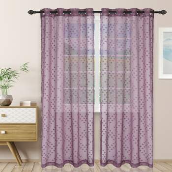 Elrene Home Fashions Aurora Kids Room Darkening Layered Sheer Curtain Panel, 52 x 63 - Pearl Gray