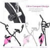 SEVOBAL Home Gyms Folding Exercise Bike with 10-Level Resistance Arm Bands and Backrest for Full Body Workout, Pink, 45.87"*15.35"*8.46" - 2 of 4